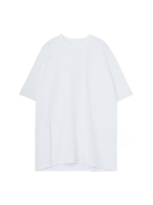 【Ground Y - グラウンドワイ】COTTON JERSEY TUCKED JUMBO T-SHIRT SHORT SLEEVES /WHITE(Tシャツ/ホワイト)