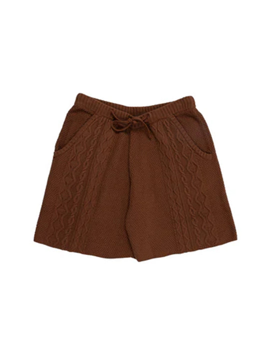 70%OFF【PLEASURES - プレジャーズ】CHARLIE KNIT SHORTS / BROWN(ショーツ/ブラウン)