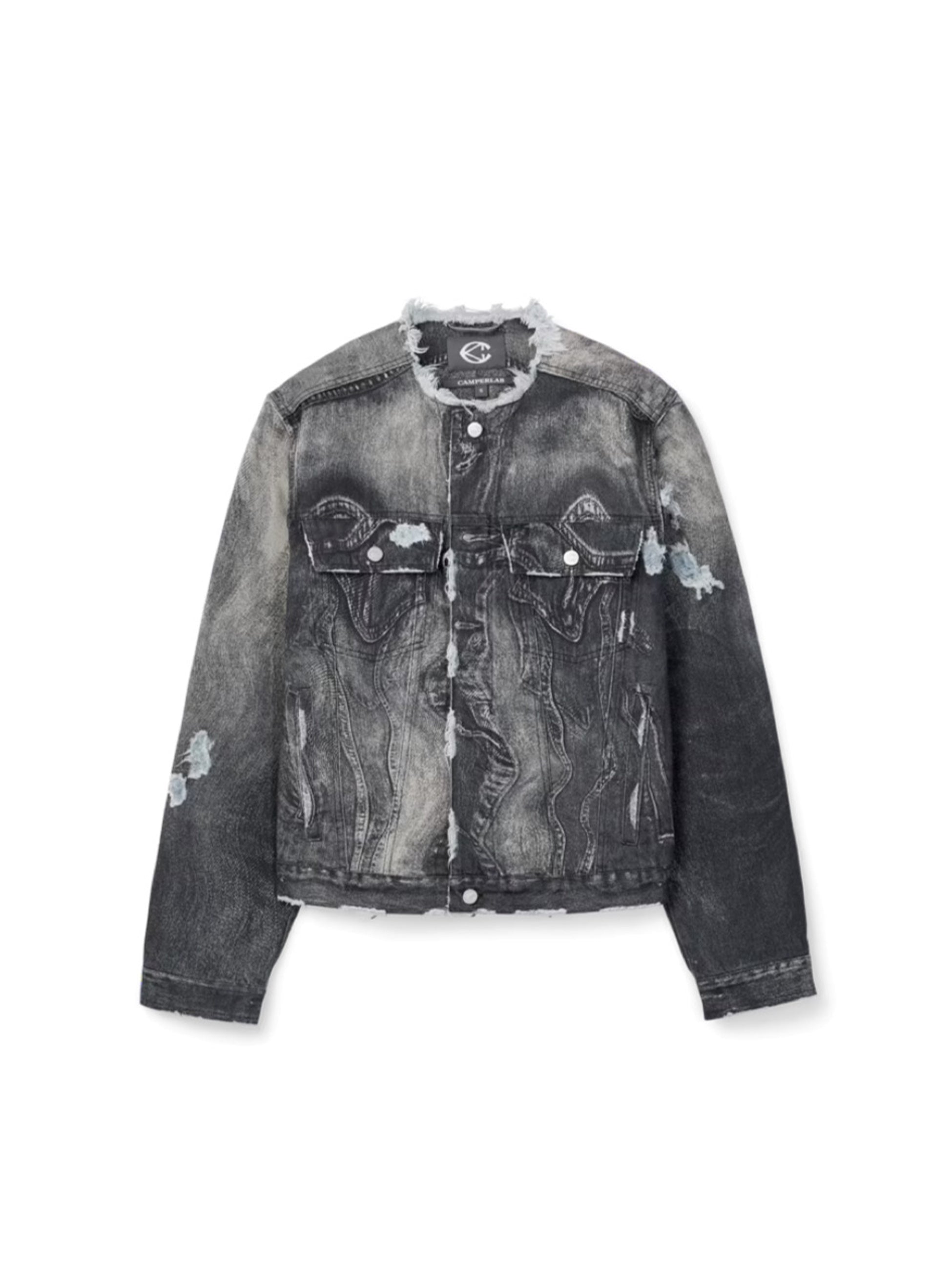 CAMPER LAB - カンペールラボ】 DISTORTED PRINT DISTRESSED DENIM