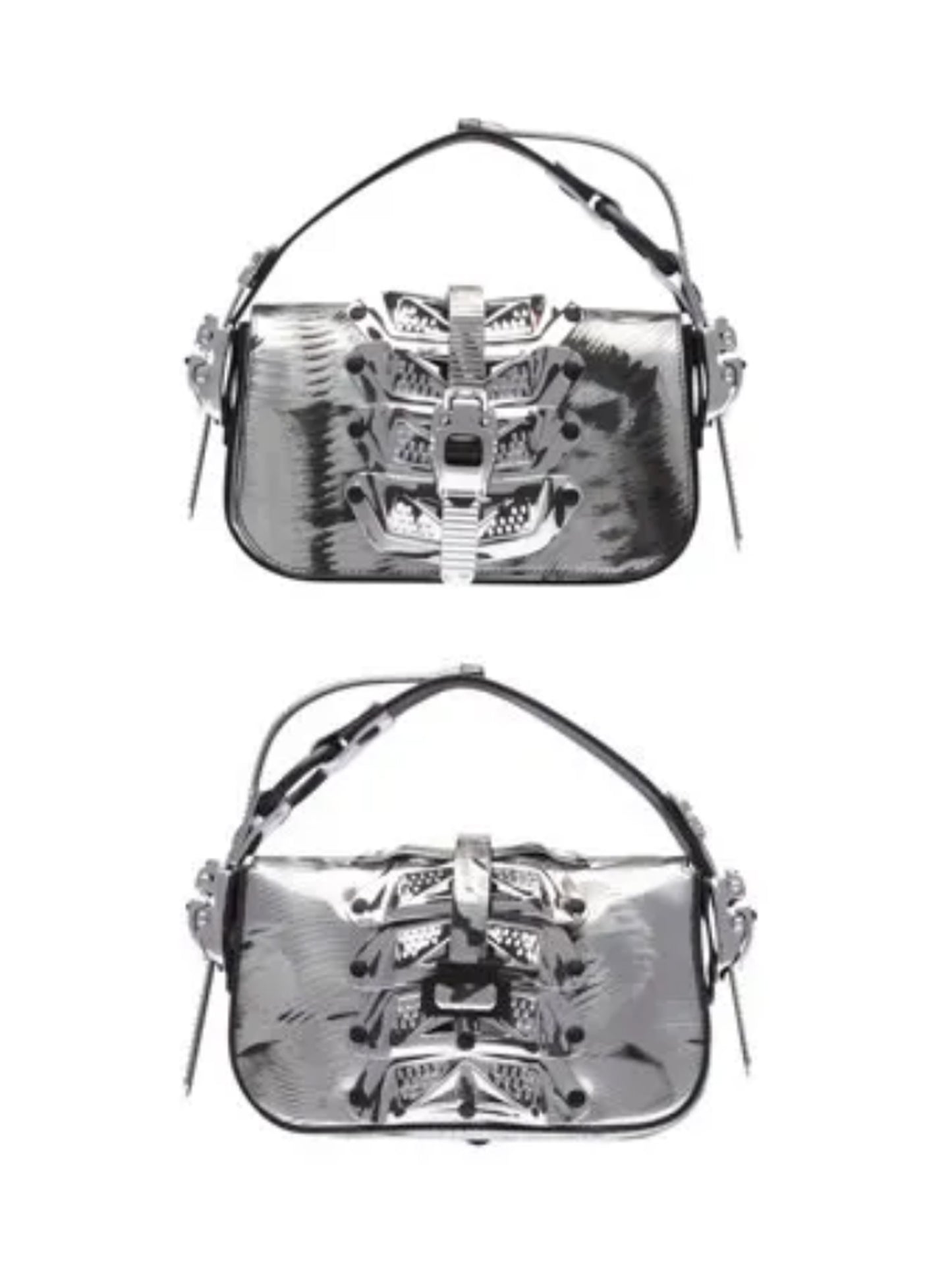 【INNERRAUM - インナーラム】OBJECT C02 HANDBAG / BLACK&SILVER（バッグ / ブラック&シルバー）