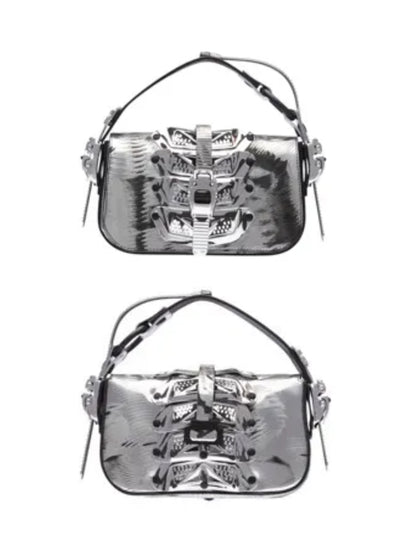 【INNERRAUM - インナーラム】OBJECT C02 HANDBAG / BLACK&SILVER（バッグ / ブラック&シルバー）