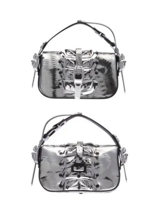 【INNERRAUM - インナーラム】OBJECT C02 HANDBAG / BLACK&SILVER（バッグ / ブラック&シルバー）