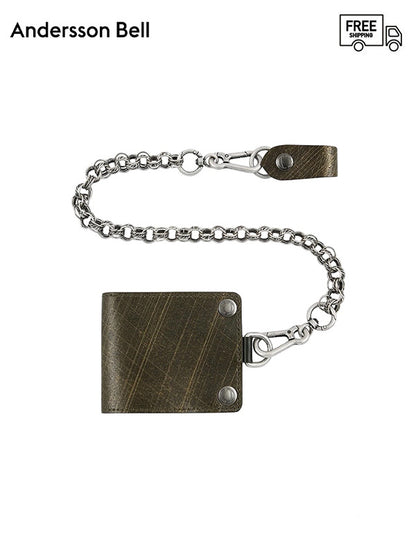 30%OFF【ANDERSSON BELL - アンダースンベル】ORO KEYCHAIN CARDHOLDER / KHAKI (ウォレット/カーキ）