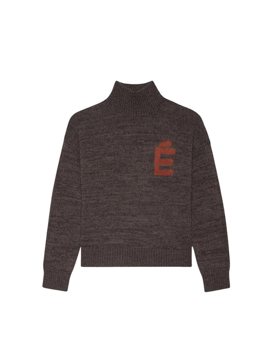 【Études studio - エチュード スタジオ】Funnel neck sweater É / DK BROWN (セーター/ダークブラウン)