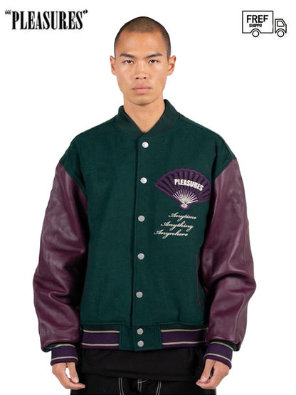 30%OFF【PLEASURES - プレジャーズ】FAN VARSITY JACKET