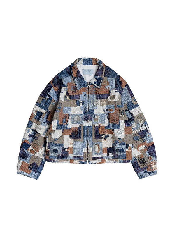 【ANACHRONORM - アナクロノーム】AN405 SASHIKO PATCHED JACKET / INDIGO (ジャケット/インディゴ)