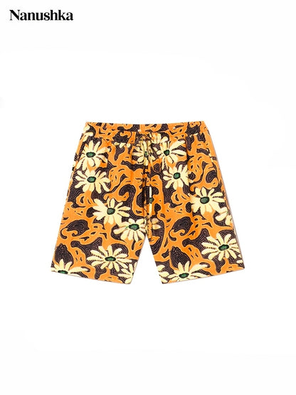 70%OFF【NANUSHKA - ナヌーシュカ】FLORAL SHORTS（ショーツ/オレンジ)