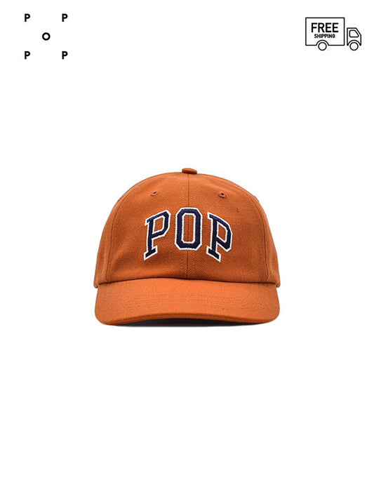 【POP TRADING COMPANY - ポップ トレーディング カンパニー】Arch six panel hat(キャップ/オレンジ)