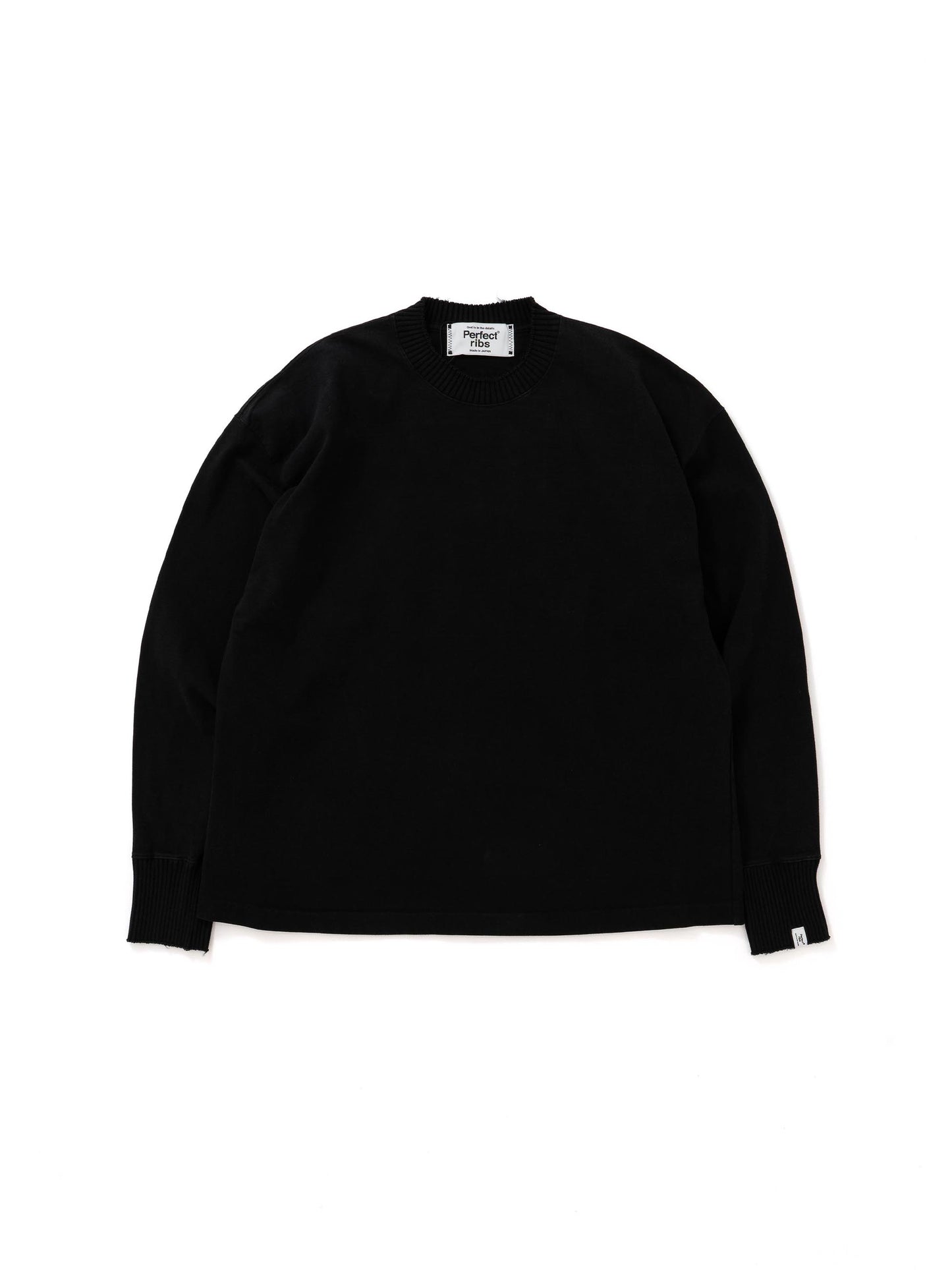【Perfect ribs® - パーフェクトリブス】Long Sleeve T Shirts / Black (Tシャツ/ブラック)