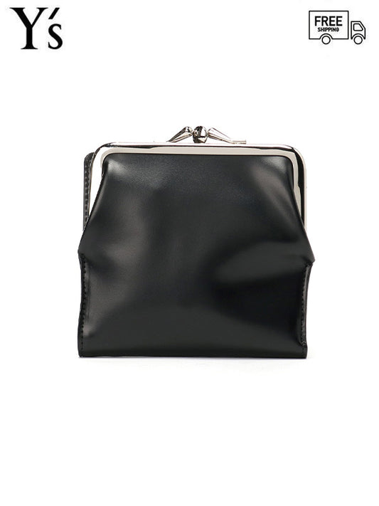CUIR LEATHER LONG CLASP WALLET / BLACK
