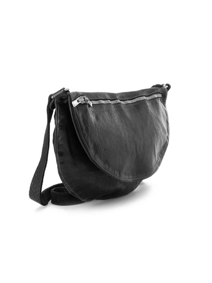 【GUIDI - グイディ】 GUIDI Q09M LEATHER FOLDED BELT BAG (バッグ/ブラック)