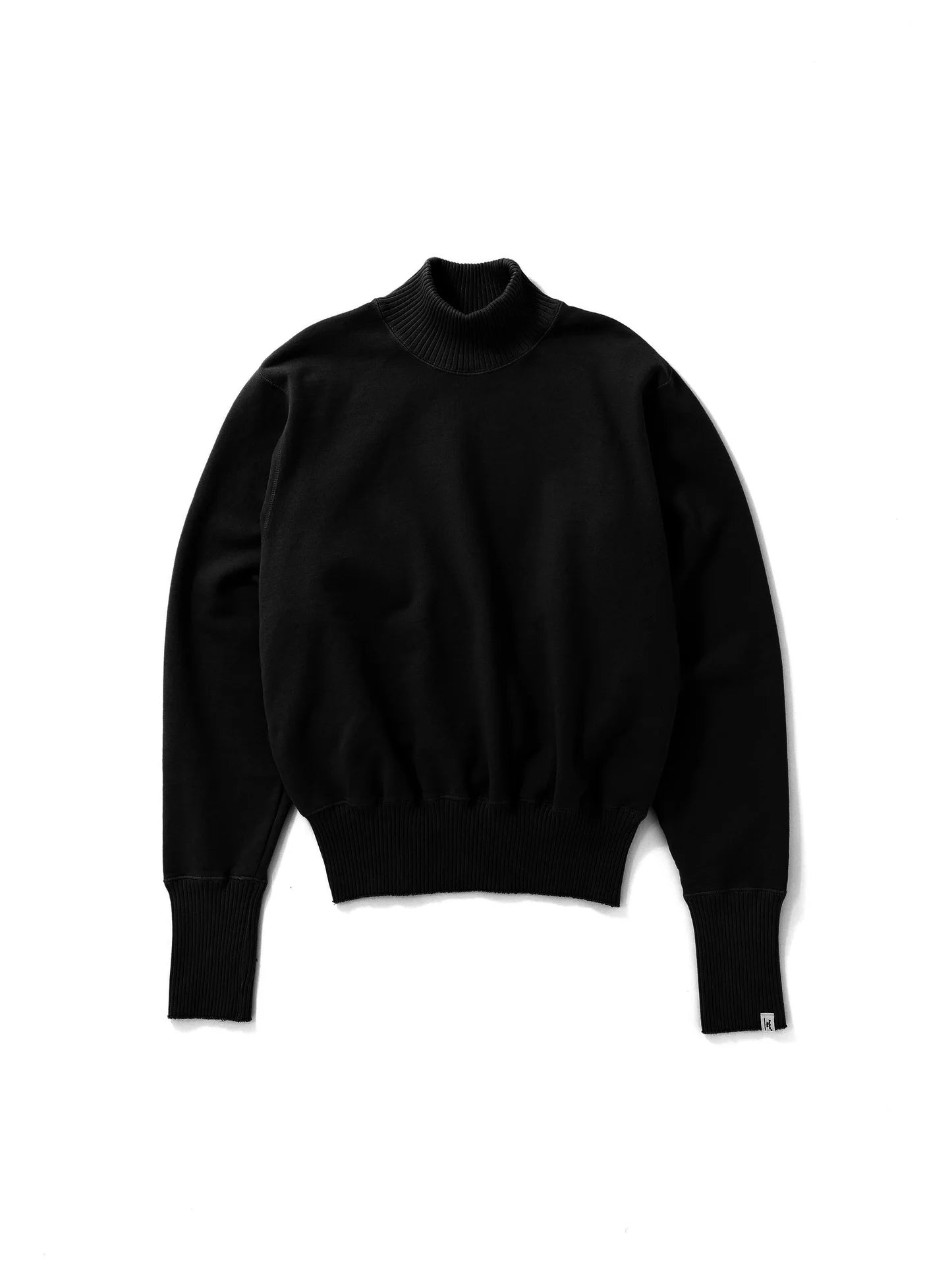 【Perfect ribs® - パーフェクトリブス】Turtle Neck Sweat Shirts / Black(タートルネックスウェットシャツ/ブラック)