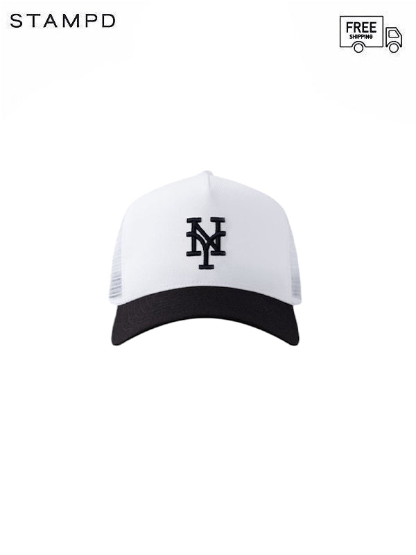 【STAMPD - スタンプド】NY 001 TRUCKER HAT / WHITE (キャップ/ホワイト)