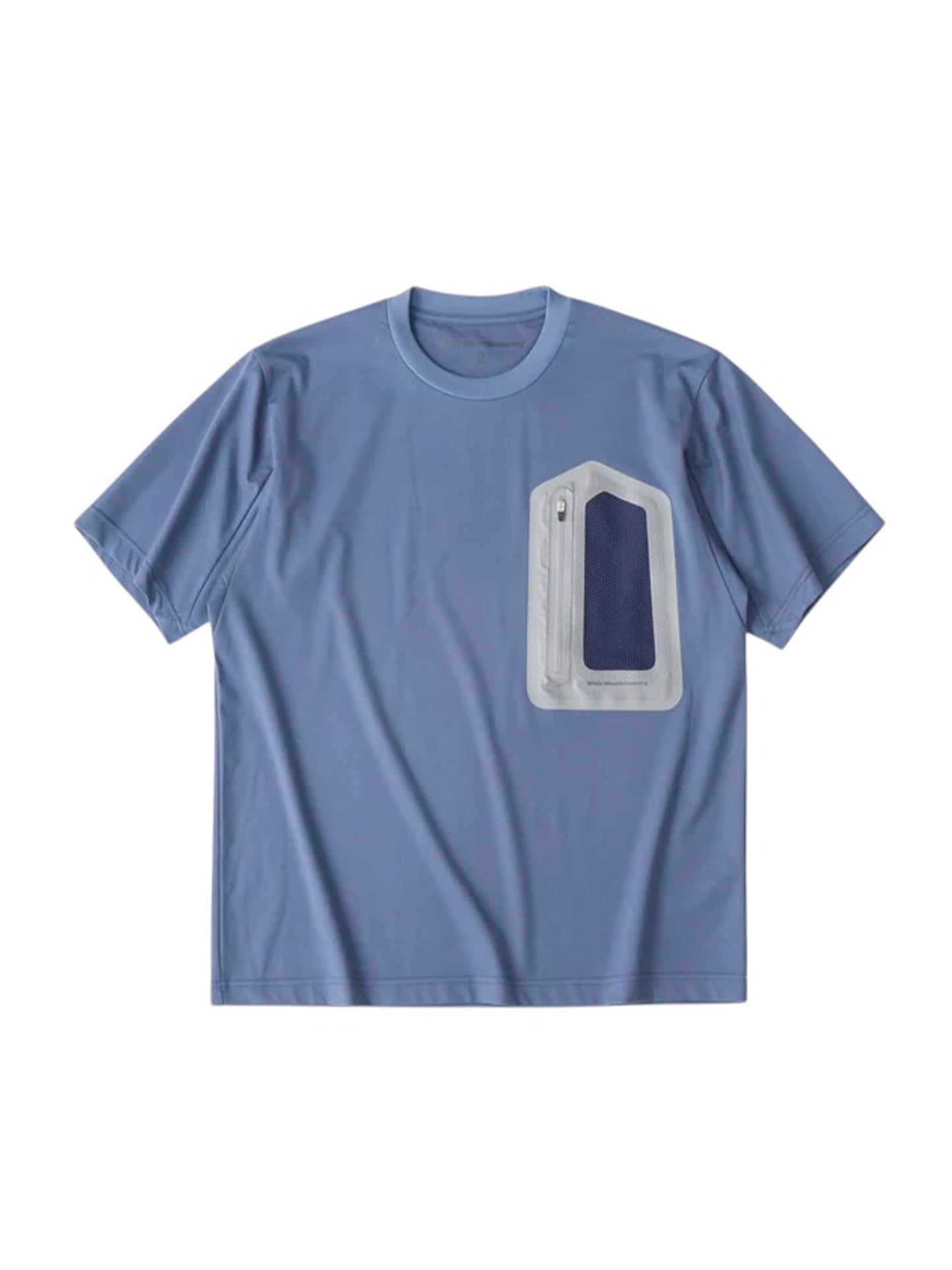 【White Mountaineering - ホワイトマウンテニアリング】ZIP POCKET T-SHIRT / BLUE (Tシャツ/ブルー)
