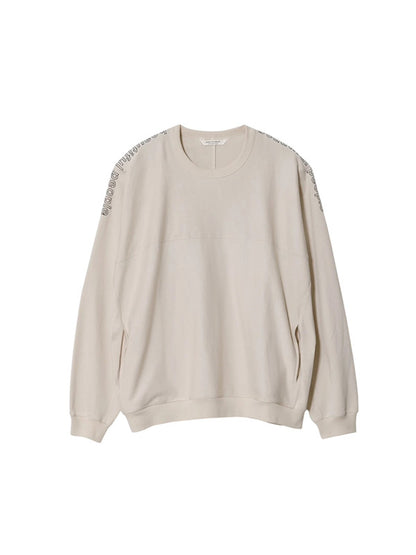 【beautiful people - ビューティフルピープル】suvin compact jersey no shoulder long T / ECRU（L/S Tシャツ/エクリュ)