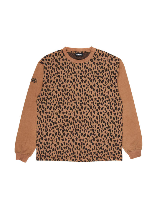 30%OFF【PLEASURES - プレジャーズ】VICES KNIT LONG SLEEVE / TAN(Tシャツ/タン)