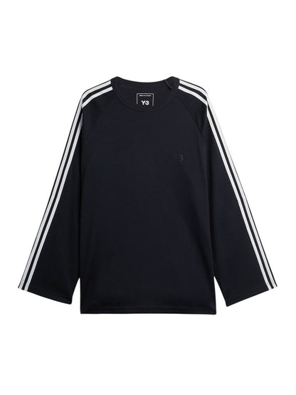 【Y-3 -ワイスリー】Y-3 LONG SLEEVE TEE 3-STRIPES / BLACK(Tシャツ/ブラック)