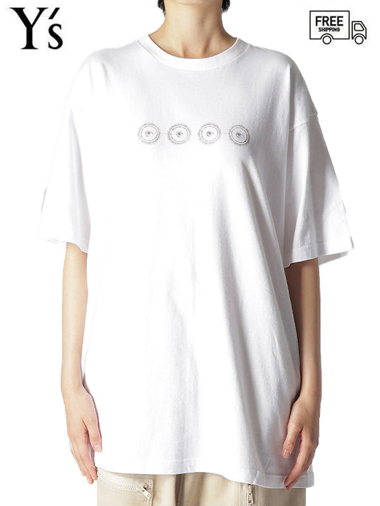 【Y's.... - ワイズビー】PRINT T-SHIRT A / WHITE(Tシャツ/ホワイト)
