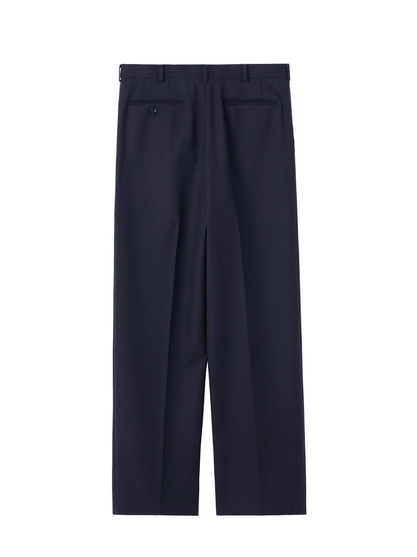 【JOHN LAWRENCE SULLIVAN - ジョンローレンスサリバン】WOOL BARATHEA WIDE TROUSERS (スラックス/ブラック)