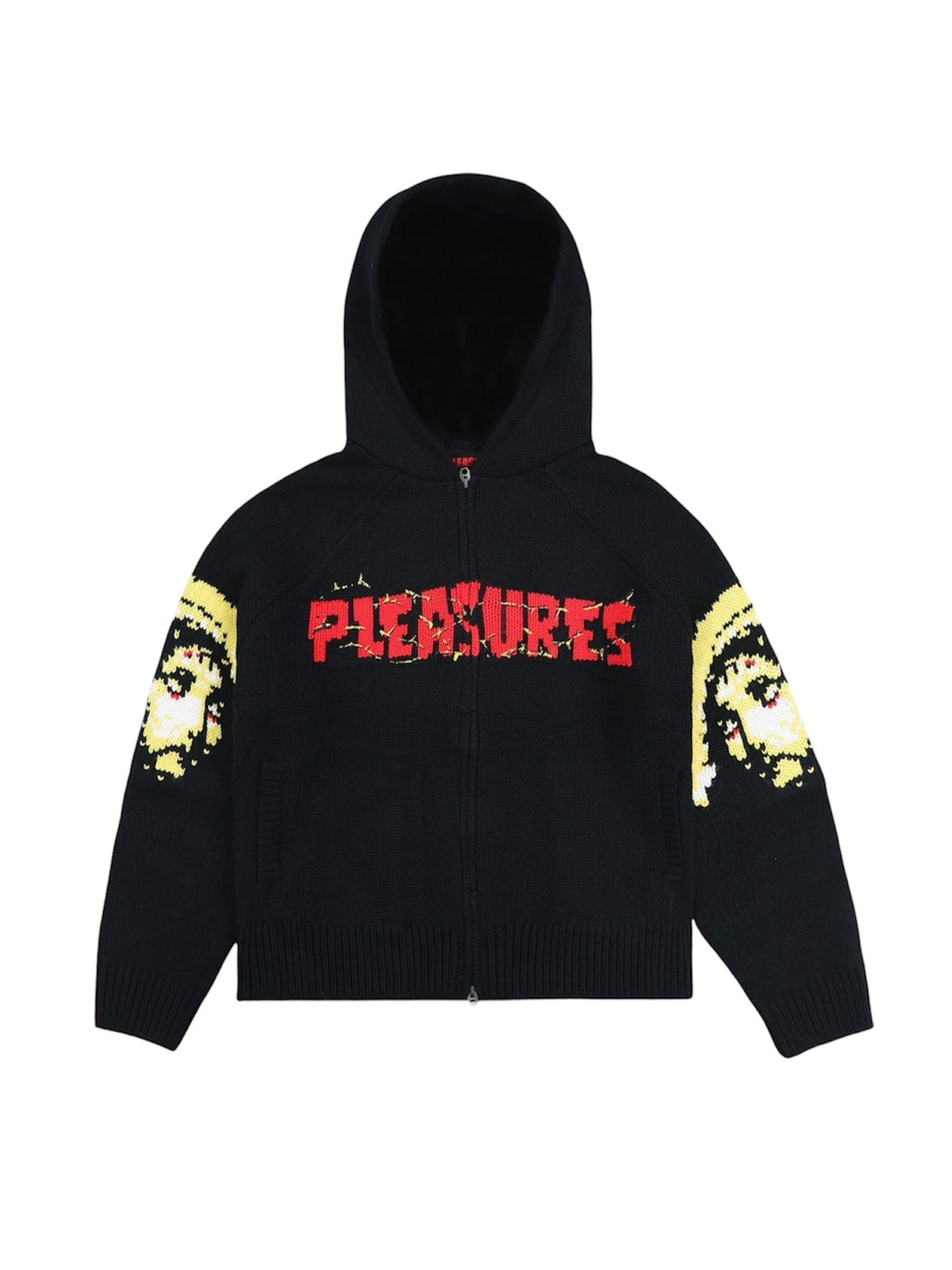 PLEASURES - プレジャーズ】CHOSEN KNITTED HOODIE / BLACK (フーディ 
