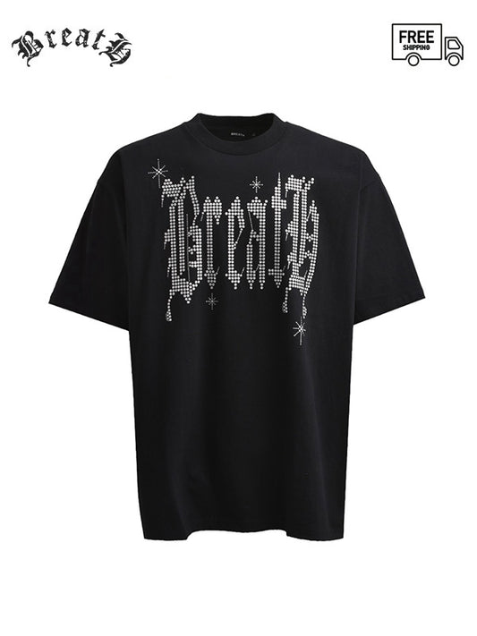 【BREATH - ブレス】OLD ENGLISH GLITTER LOGO TEE(Tシャツ)