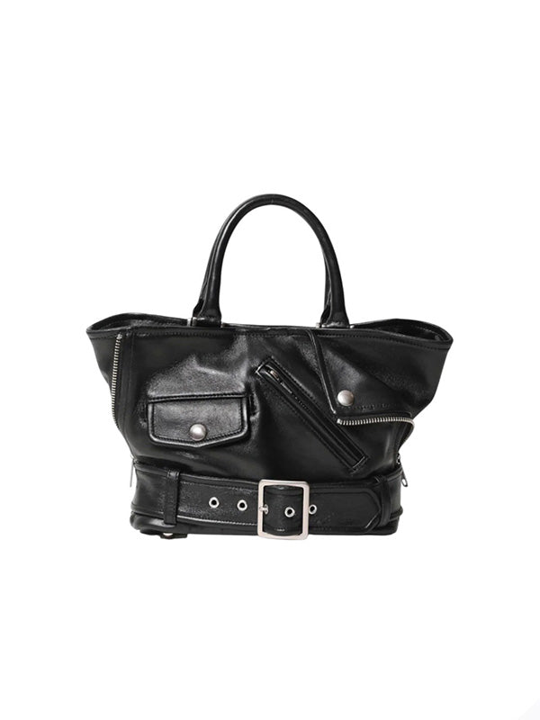 【beautiful people - ビューティフルピープル】excerption riders kids tote bag / BLACK（バッグ/ブラック)