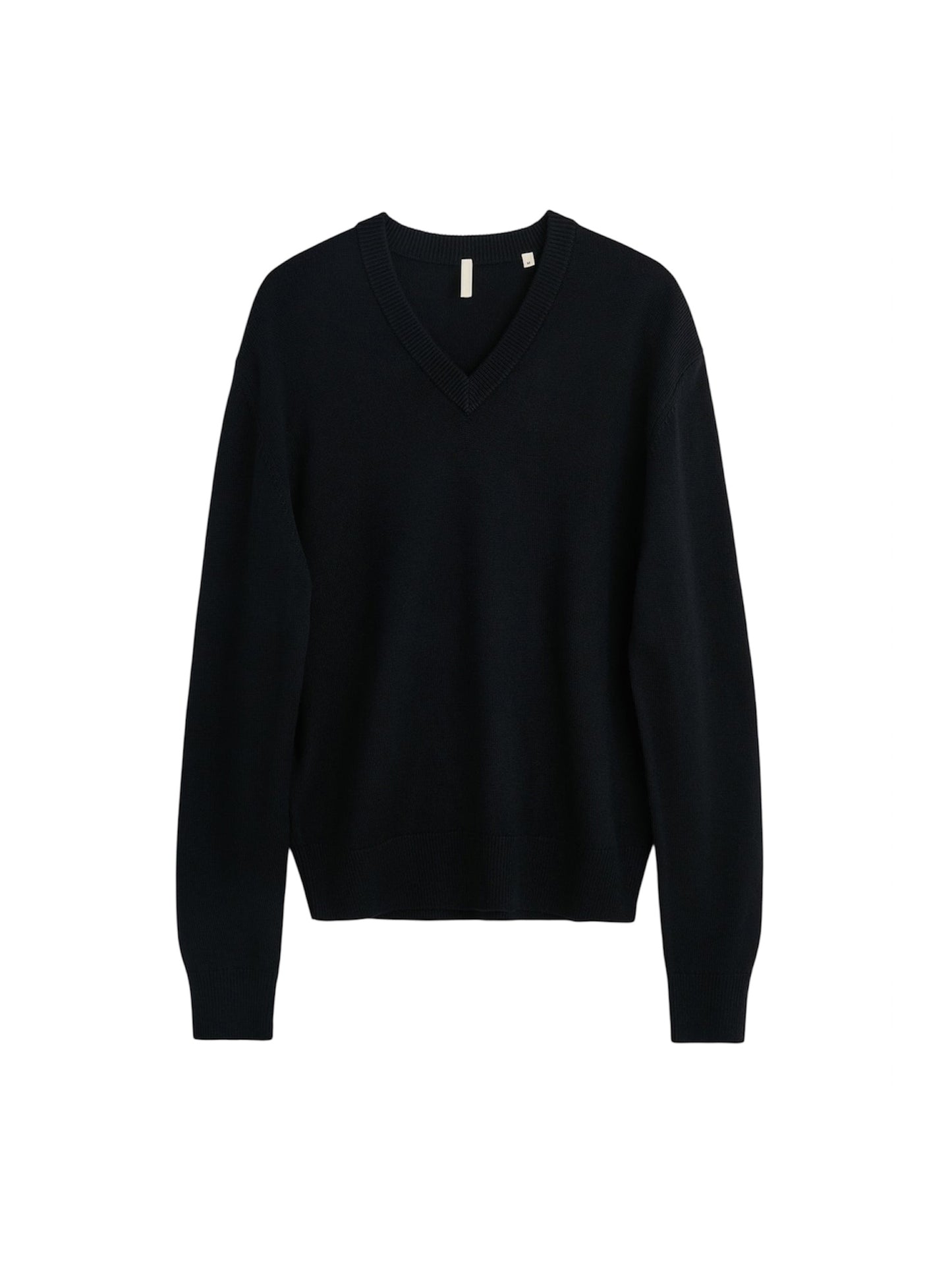 【SUN FLOWER - サンフラワー】Moon Merino V Neck / BLACK (カーディガン/ブラック)