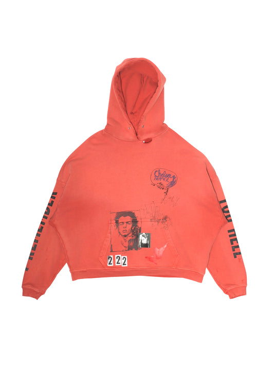 【PALY HOLLYWOOD - パリーハリウッド】CHELSEay HOTEL HOODIE / RED(フーディー/レッド)