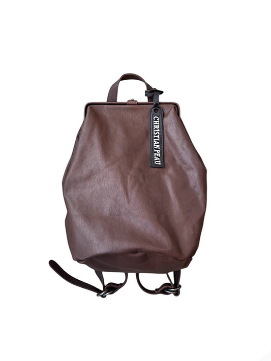 【Christian Peau - クリスチャンポー】CP 06352 GM /D BROWN(レザーバッグ/ダークブラウン)