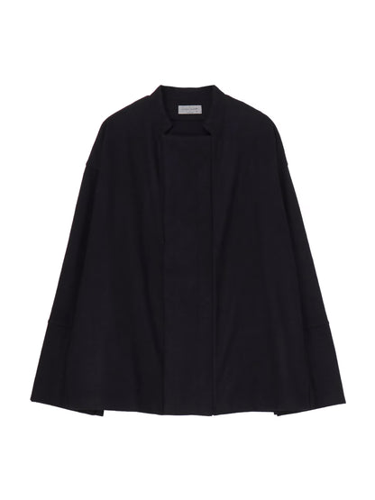 【Yohji Yamamoto POUR HOMME - ヨウジヤマモト プールオム】WOOLEN SINGLE PADDED JACKET（ジャケット/ ブラック)