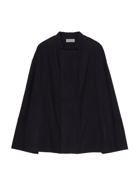 【Yohji Yamamoto POUR HOMME - ヨウジヤマモト プールオム】WOOLEN SINGLE PADDED JACKET（ジャケット/ ブラック)