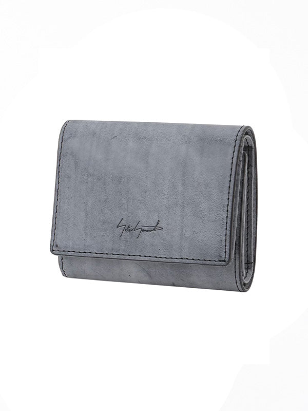 【Discord Yohji Yamamoto - ディスコード ヨウジヤマモト】Compact / BLACK×WHITE(ウォレット/ブラック)