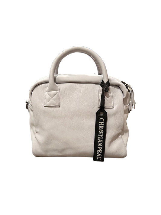 【Christian Peau - クリスチャンポー】06456-1 CP with shoulder "Cow Leather"/ SNOW WHITE(バッグ/ホワイト)