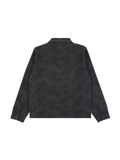 【PLEASURES - プレジャーズ】COWHIDE WORK JACKET / BLACK (ジャケット/ブラック)