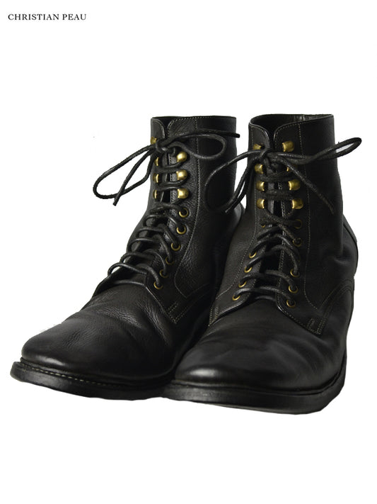 【Christian Peau - クリスチャンポー】CPD CHUKKAS BOOTS "Cow Leather"/ BLACK(ブーツ)