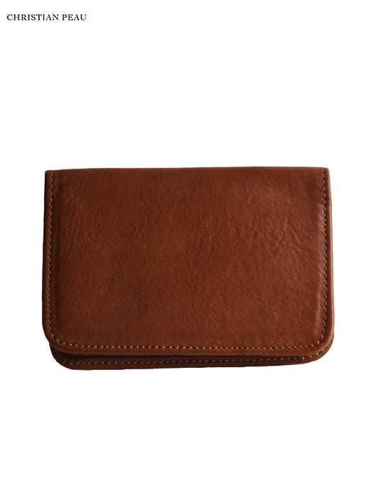 【Christian Peau - クリスチャンポー】CP CARD HOLDER "CALF"/ BROWN(カードケース)