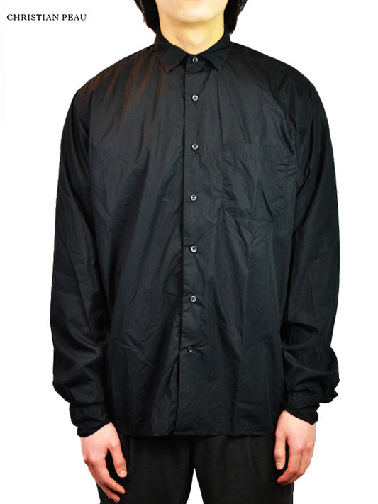 【Christian Peau - クリスチャンポー】CP COTTON SHIRT / BLACK(シャツ)