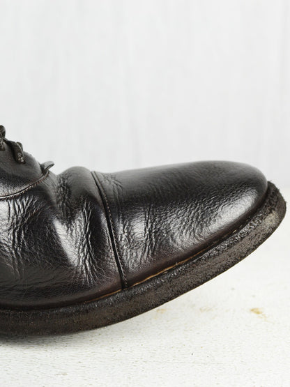 【Christian Peau - クリスチャンポー】CP INSTIP SHOES "Cow Leather"/ BLACK(内羽根/シューズ)