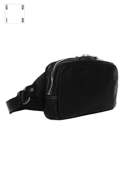 【GUIDI - グイディ】"BV03" FANNY PACK S / SOFT HORSE FULL GRAIN(バッグ/ブラック)