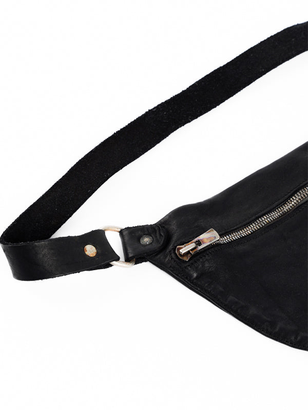 【GUIDI - グイディ】"Q10" Belt Bag / Soft Horse Full Grain(バッグ/ブラック)