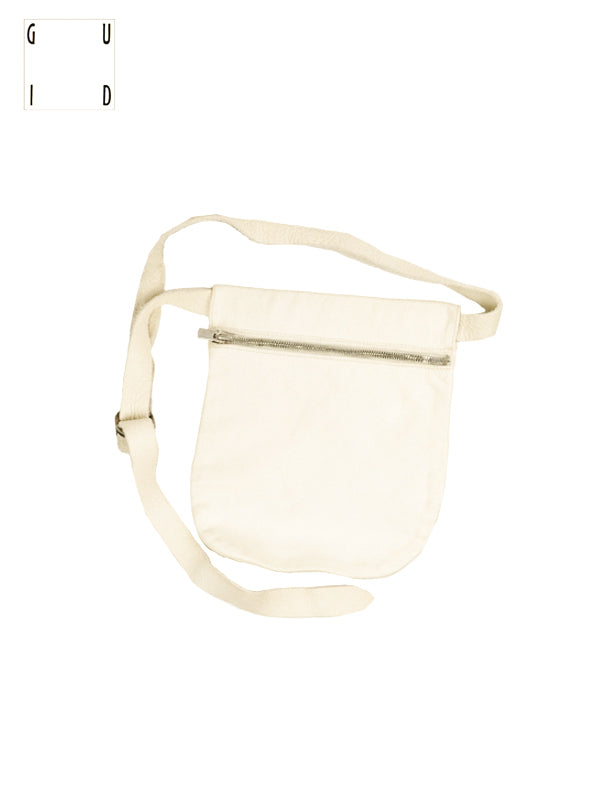 【GUIDI - グイディ】"Q08" SMALL BELT BAG / SOFT HORSE FULL GRAIN(バッグ/ホワイト)