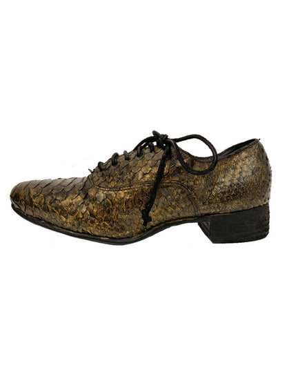 【Christian Peau - クリスチャンポー】CP 904 OXFORD SHOSE "Python Leather"/BLACK,GOLD