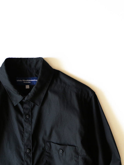 【White Mountaineering - ホワイトマウンテニアリング】WR BROAD SHIRT / BLACK