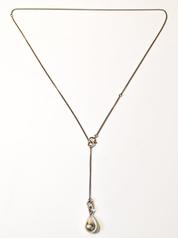 【ANN DEMEULEMEESTER - アン ドゥムルメステール】Silver necklace with drop pendant(ペンダント)