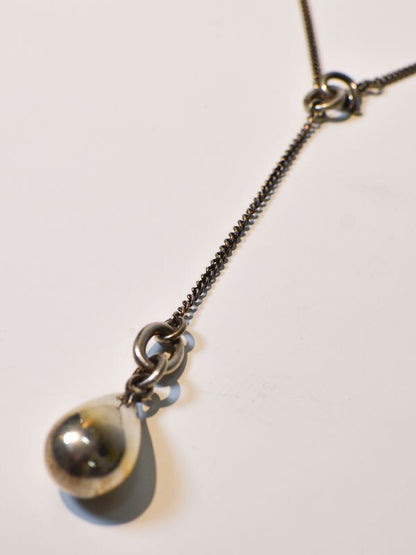 【ANN DEMEULEMEESTER - アン ドゥムルメステール】Silver necklace with drop pendant(ペンダント)