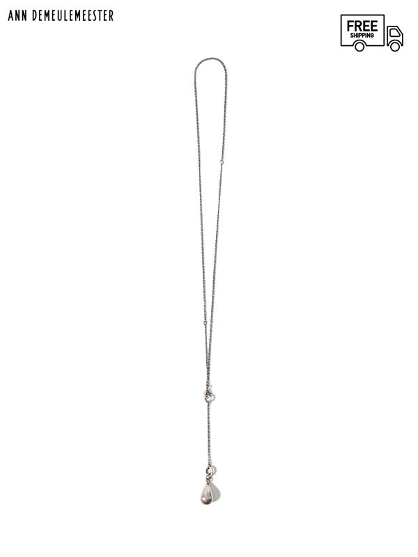 【ANN DEMEULEMEESTER - アン ドゥムルメステール】Silver necklace with drop pendant(ペンダント)