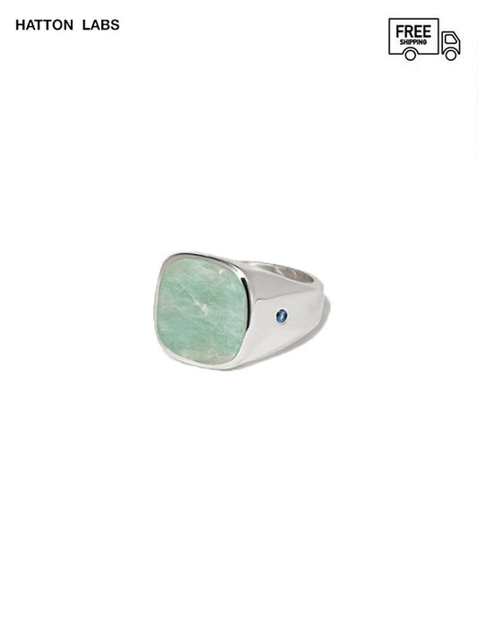 【HATTON LABS - ハットン ラブス】Amazonite Signet Ring (リング)