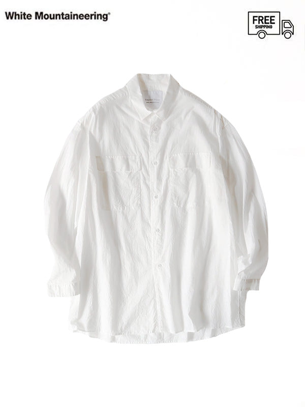 【White Mountaineering - ホワイトマウンテニアリング】SOFT COTTON RW SHIRT / WHITE(シャツ/ホワイト)