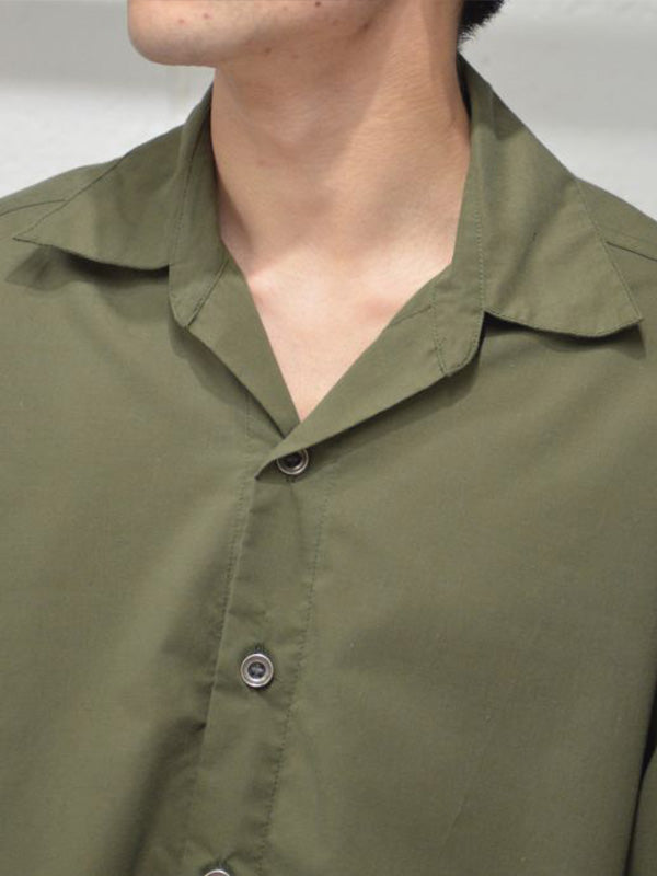 70%OFF【GREG LAUREN - グレッグローレン】DRESSY BOXY STUDIO SHIRT(スタジオシャツ/アーミー)