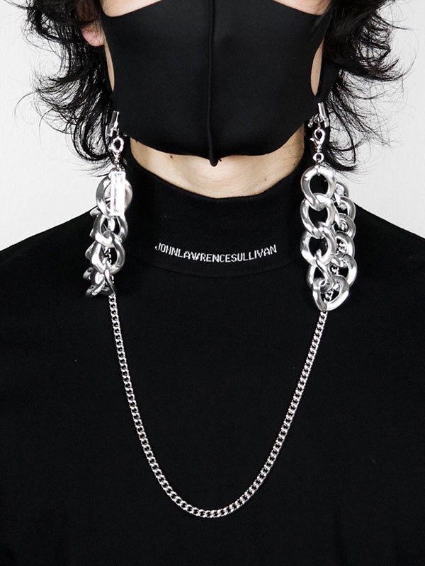 MIX CHAIN 3WAY MASK HOLDER / SILVER